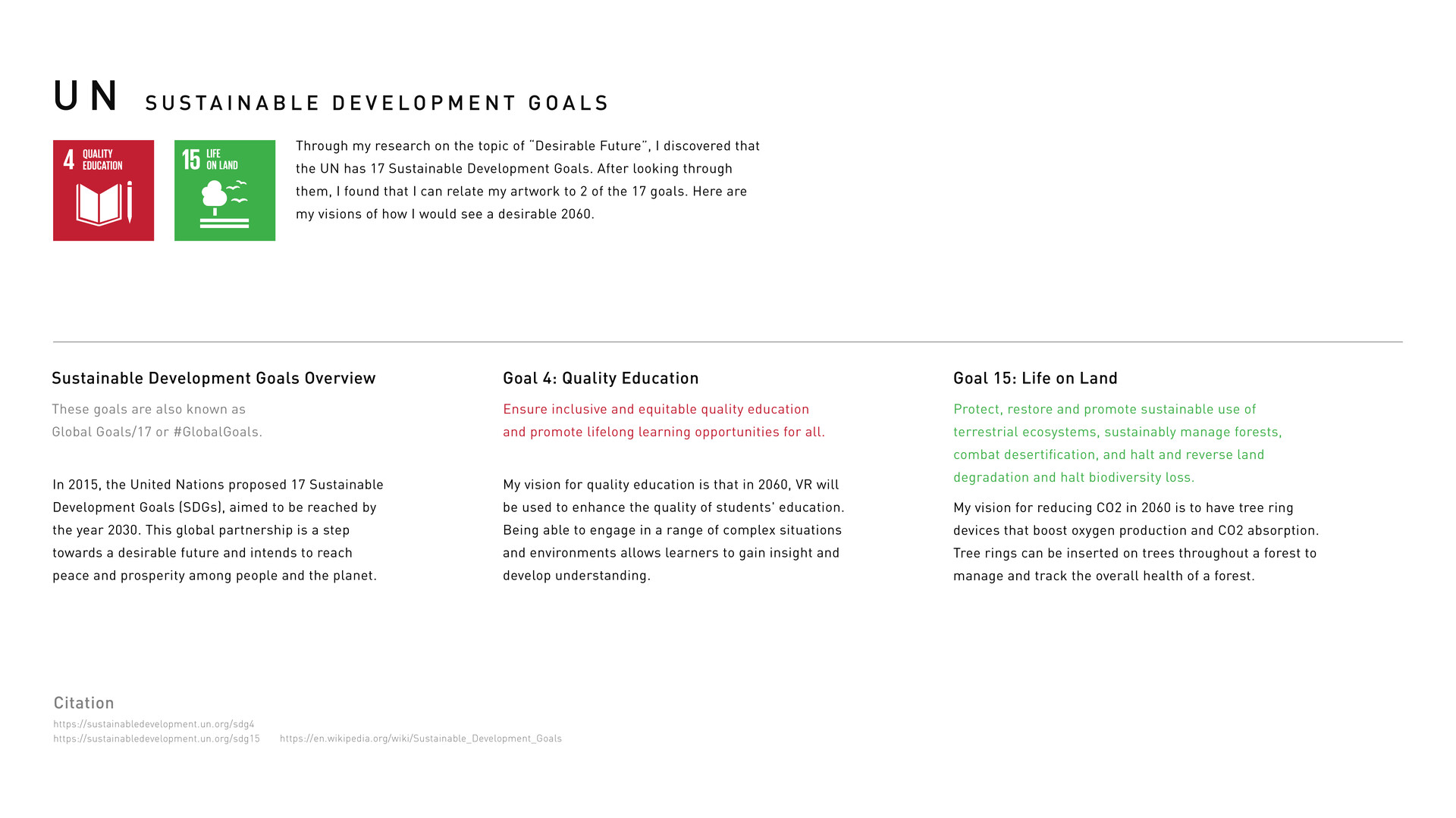 UN Sustainable Development Goals